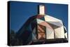 Exterior View of a Geodesic Dome House, with an Angled, Wooden Barn-Style Door-John Dominis-Stretched Canvas