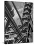 Exterior View of a Refinery and Factory-Andreas Feininger-Stretched Canvas