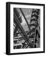 Exterior View of a Refinery and Factory-Andreas Feininger-Framed Photographic Print