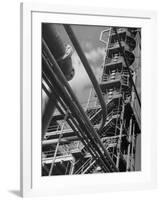 Exterior View of a Refinery and Factory-Andreas Feininger-Framed Photographic Print