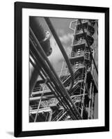 Exterior View of a Refinery and Factory-Andreas Feininger-Framed Photographic Print