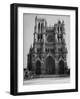 Exterior View of Amiens Cathedral-Nat Farbman-Framed Photographic Print