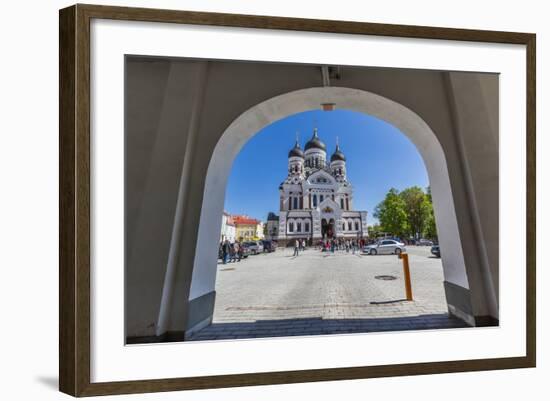 Exterior View of an Orthodox Church in the Capital City of Tallinn, Estonia, Europe-Michael Nolan-Framed Photographic Print