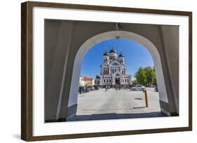 Exterior View of an Orthodox Church in the Capital City of Tallinn, Estonia, Europe-Michael Nolan-Framed Photographic Print