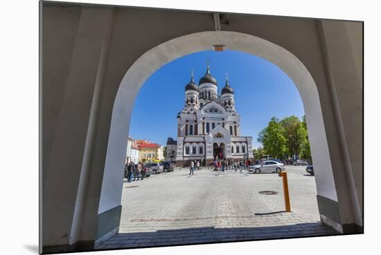 Exterior View of an Orthodox Church in the Capital City of Tallinn, Estonia, Europe-Michael Nolan-Mounted Photographic Print