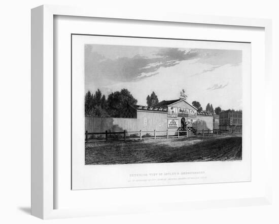 Exterior View of Astley's Amphitheatre in London as it Appeared in 1777-William Capon-Framed Giclee Print