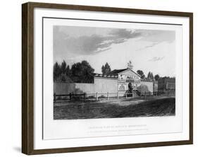 Exterior View of Astley's Amphitheatre in London as it Appeared in 1777-William Capon-Framed Giclee Print