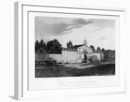 Exterior View of Astley's Amphitheatre in London as it Appeared in 1777-William Capon-Framed Giclee Print