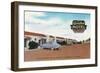 Exterior View of Avalon Motel - Fresno, CA-Lantern Press-Framed Art Print