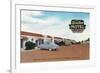 Exterior View of Avalon Motel - Fresno, CA-Lantern Press-Framed Premium Giclee Print