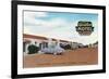 Exterior View of Avalon Motel - Fresno, CA-Lantern Press-Framed Premium Giclee Print