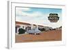 Exterior View of Avalon Motel - Fresno, CA-Lantern Press-Framed Art Print