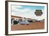 Exterior View of Avalon Motel - Fresno, CA-Lantern Press-Framed Art Print