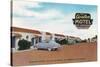 Exterior View of Avalon Motel - Fresno, CA-Lantern Press-Stretched Canvas