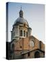 Exterior View of Basilica of St Andrew-Leon Battista Alberti-Stretched Canvas