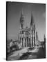 Exterior View of Chartres Cathedral-null-Stretched Canvas