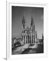 Exterior View of Chartres Cathedral-null-Framed Photographic Print