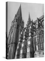 Exterior View of Chartres Cathedral-null-Stretched Canvas