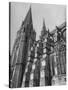 Exterior View of Chartres Cathedral-null-Stretched Canvas