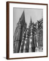 Exterior View of Chartres Cathedral-null-Framed Photographic Print