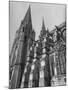 Exterior View of Chartres Cathedral-null-Mounted Photographic Print