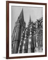 Exterior View of Chartres Cathedral-null-Framed Photographic Print