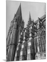 Exterior View of Chartres Cathedral-null-Mounted Photographic Print