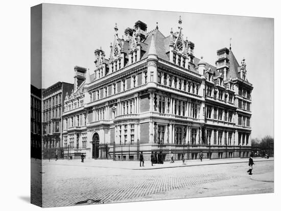 Exterior View of Cornelius Vanderbilt Ii Residence-J.S. Johnston-Stretched Canvas