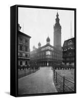 Exterior View of Early Madison Square-null-Framed Stretched Canvas