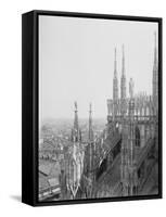 Exterior View of Elaborate Cathedral-null-Framed Stretched Canvas