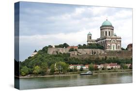 Exterior View of Esztergom Basilica from Danube River-Kimberly Walker-Stretched Canvas