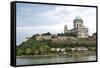 Exterior View of Esztergom Basilica from Danube River-Kimberly Walker-Framed Stretched Canvas