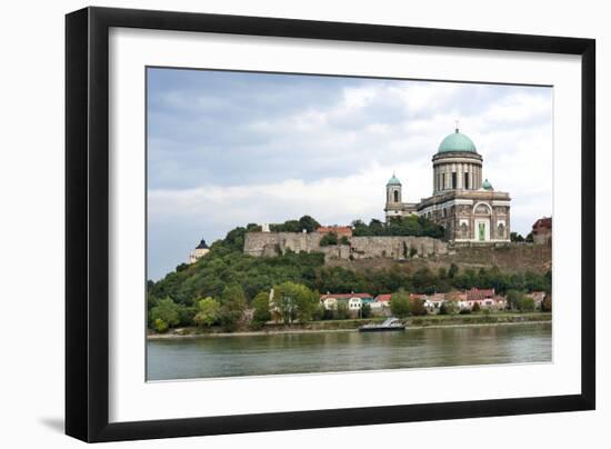 Exterior View of Esztergom Basilica from Danube River-Kimberly Walker-Framed Photographic Print