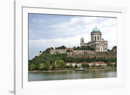 Exterior View of Esztergom Basilica from Danube River-Kimberly Walker-Framed Photographic Print