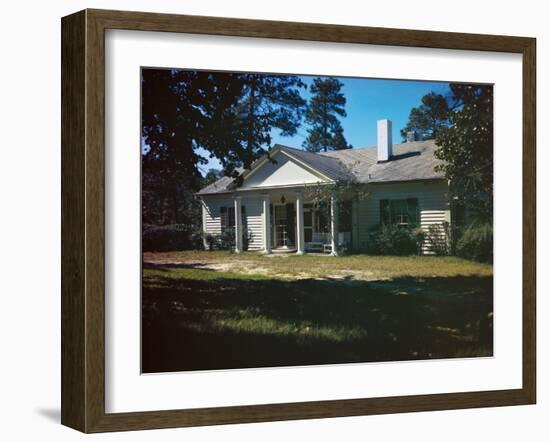 Exterior View of Franklin D. Roosevelt's House in Georgia-null-Framed Photographic Print