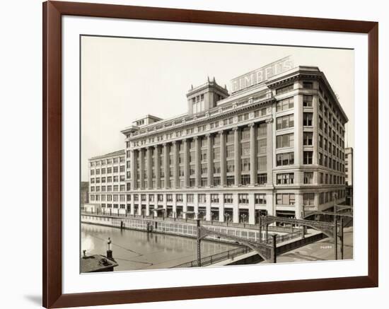 Exterior View of Gimbels Department Store-null-Framed Photographic Print