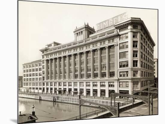Exterior View of Gimbels Department Store-null-Mounted Photographic Print