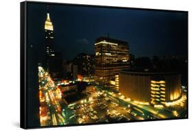 Exterior View of Madison Square Garden-Dirck Halstead-Framed Stretched Canvas