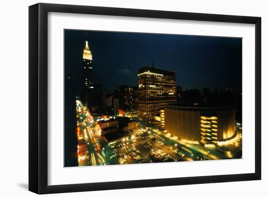 Exterior View of Madison Square Garden-Dirck Halstead-Framed Photographic Print