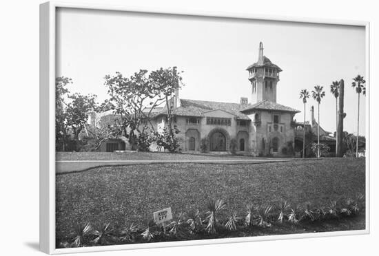 Exterior View of Mar-A-Lago-null-Framed Photographic Print