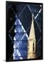 Exterior View of Mirrored Windows of 30 St Mary Axe, Formerly known as Swiss Re Building-null-Framed Giclee Print