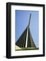 Exterior view of National Museum of the Marine Corps, a tribute to U.S. Marines situated on a 13...-null-Framed Photographic Print