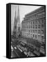 Exterior View of Saks Fifth Ave. Department Store-Alfred Eisenstaedt-Framed Stretched Canvas