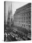 Exterior View of Saks Fifth Ave. Department Store-Alfred Eisenstaedt-Stretched Canvas