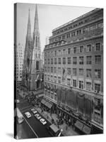 Exterior View of Saks Fifth Ave. Department Store-Alfred Eisenstaedt-Stretched Canvas