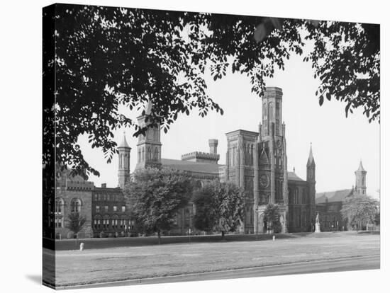 Exterior View of Smithsonian Institute-null-Stretched Canvas