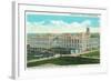 Exterior View of Sun-Maid Raisin Plant - Fresno, CA-Lantern Press-Framed Art Print