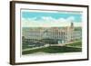 Exterior View of Sun-Maid Raisin Plant - Fresno, CA-Lantern Press-Framed Art Print