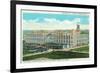 Exterior View of Sun-Maid Raisin Plant - Fresno, CA-Lantern Press-Framed Art Print