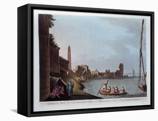 Exterior View of the Ancient Wall of Alexandria, with Cleopatra's Needle, 1802-Thomas Milton-Framed Stretched Canvas